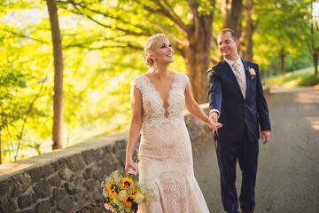 Outdoor wedding area