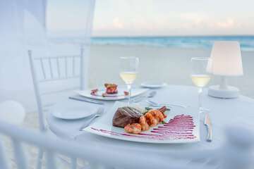Couples dining