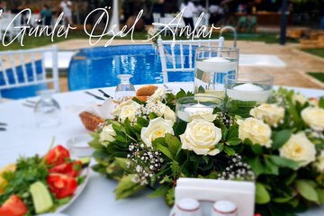 Outdoor wedding area