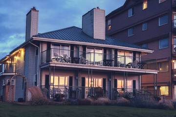 Front of property - evening/night