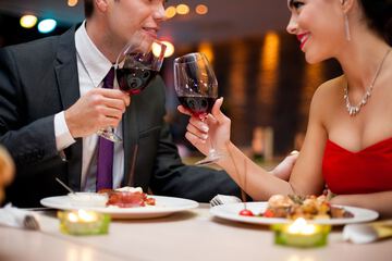 Couples dining