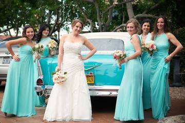 Outdoor banquet area