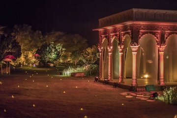 Outdoor wedding area