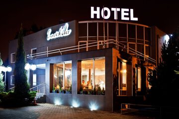 Front of property - evening/night