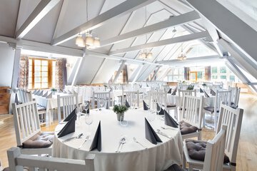 Outdoor banquet area