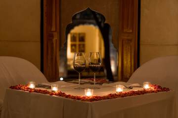 Couples dining