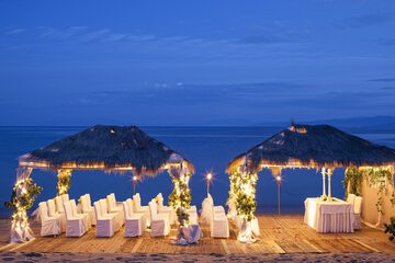 Outdoor wedding area