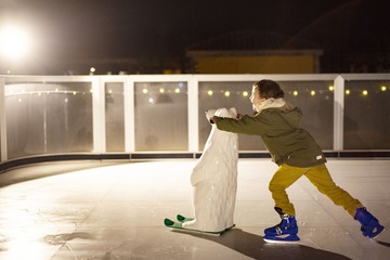 Ice skating
