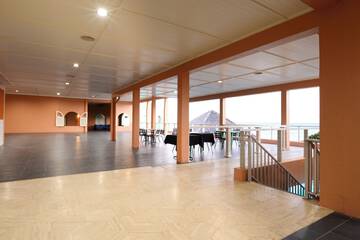 Outdoor banquet area