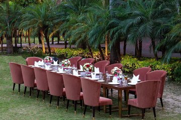 Outdoor wedding area