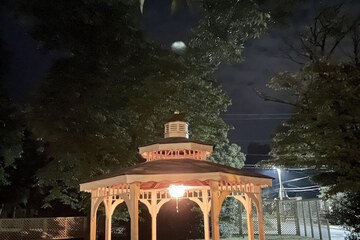 Outdoor wedding area