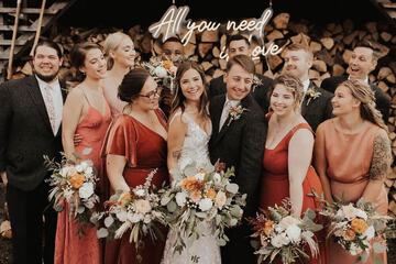 Outdoor wedding area