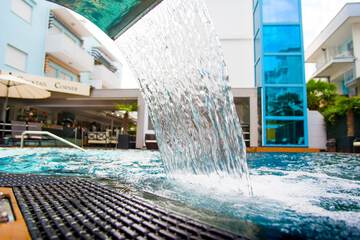 Pool waterfall