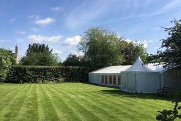 Outdoor wedding area