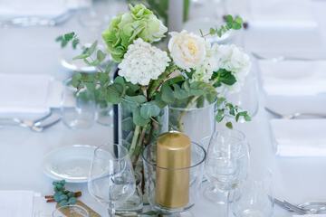 Outdoor wedding area