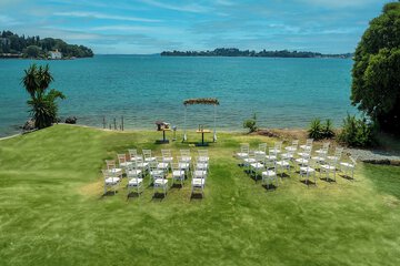 Outdoor wedding area