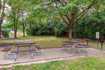 Outdoor banquet area