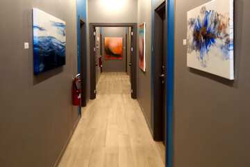 Handrails in hallways