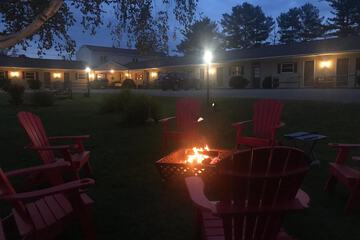 Outdoor banquet area