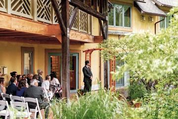 Outdoor wedding area