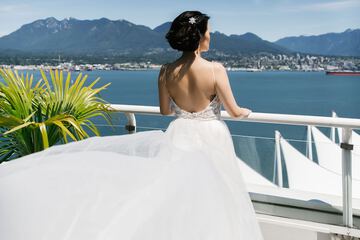 Outdoor wedding area