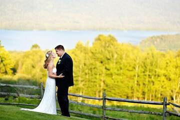 Outdoor wedding area