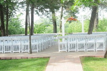 Outdoor wedding area