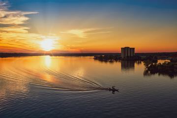 Front of property - evening/night