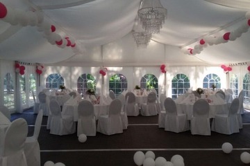 Outdoor wedding area