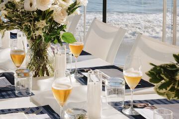 Outdoor wedding area