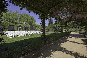 Outdoor wedding area