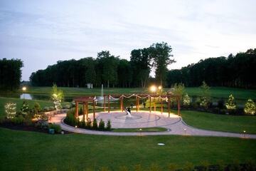 Outdoor wedding area