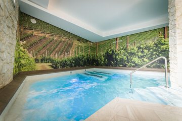 Indoor spa tub