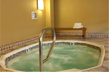 Indoor spa tub