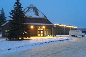 Front of property - evening/night