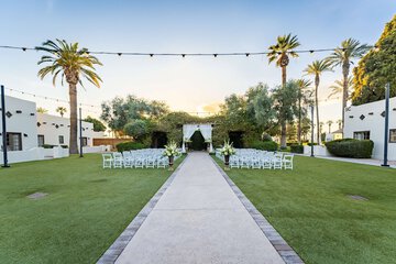 Outdoor wedding area