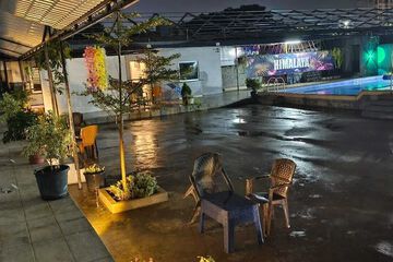 Outdoor banquet area