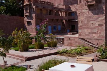 Outdoor banquet area