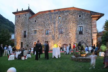 Outdoor wedding area