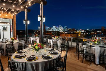 Outdoor banquet area