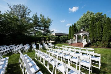 Outdoor wedding area