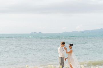 Outdoor wedding area