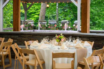 Outdoor wedding area