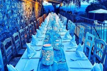 Outdoor wedding area