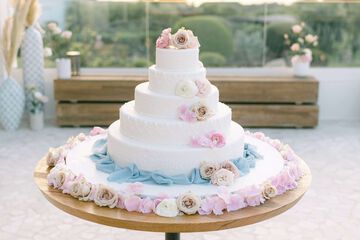 Outdoor wedding area