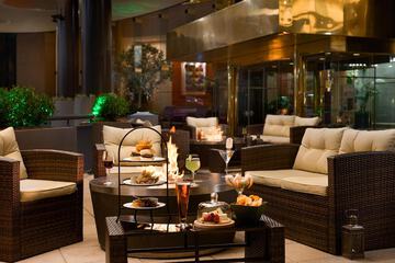 Outdoor banquet area