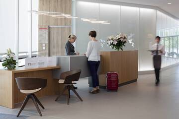 Check-in/check-out kiosk