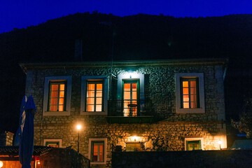Front of property - evening/night