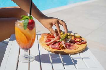 Poolside bar