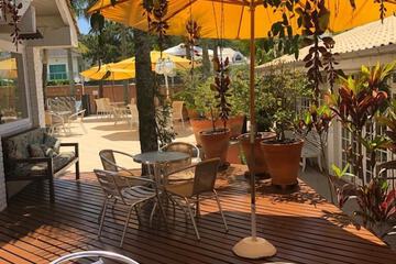 Outdoor banquet area